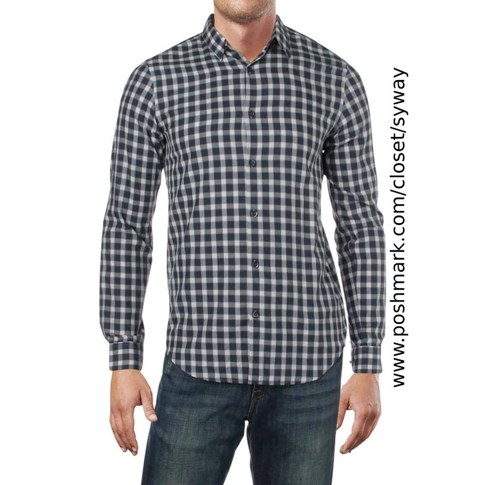 Theory Irving Light Flannel Long Sleeve Woven